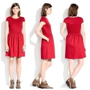 Madewell Screenplay Ponte Dress Red Size XS